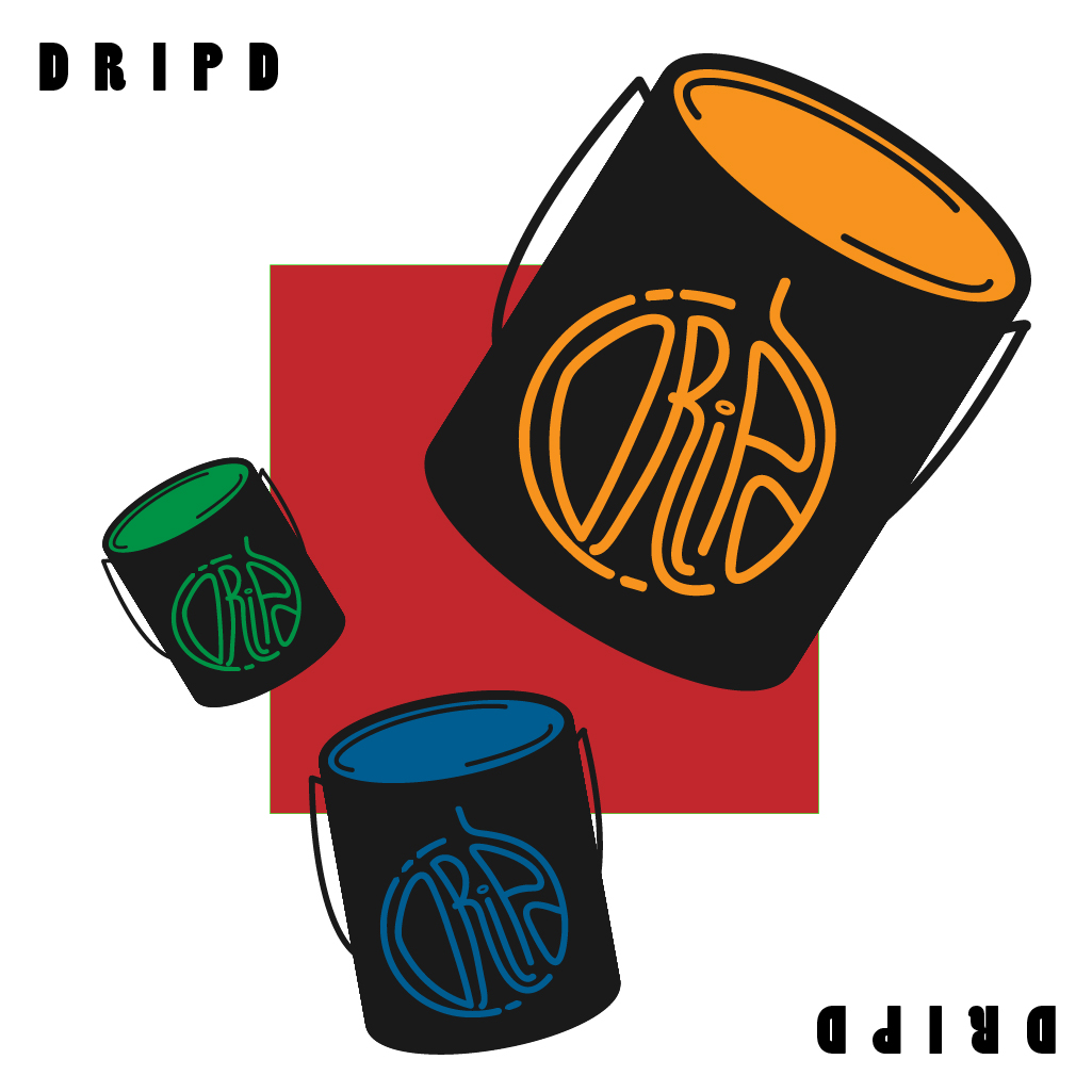 dripd paint logo design
